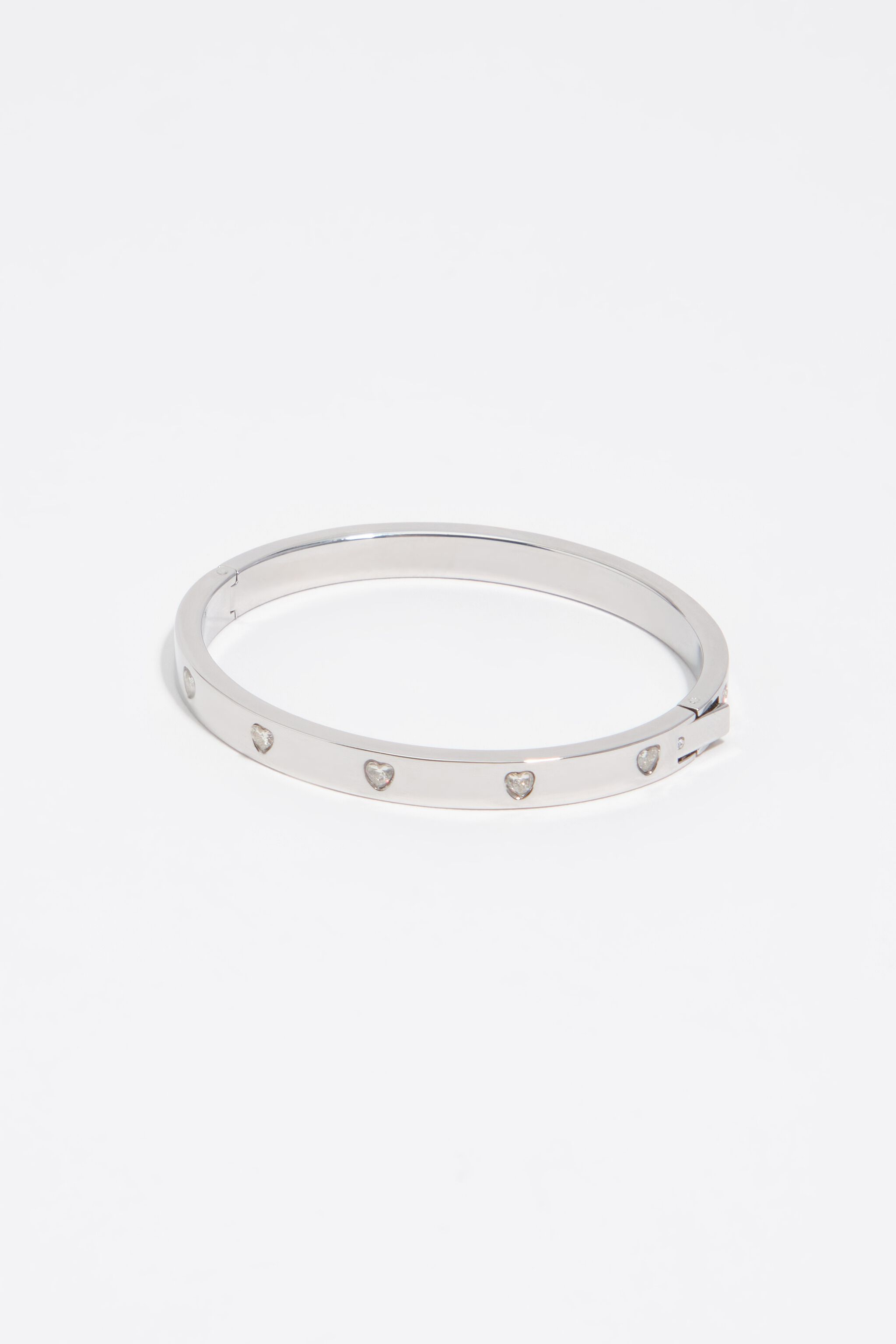 Silberherz-Stein-Armband