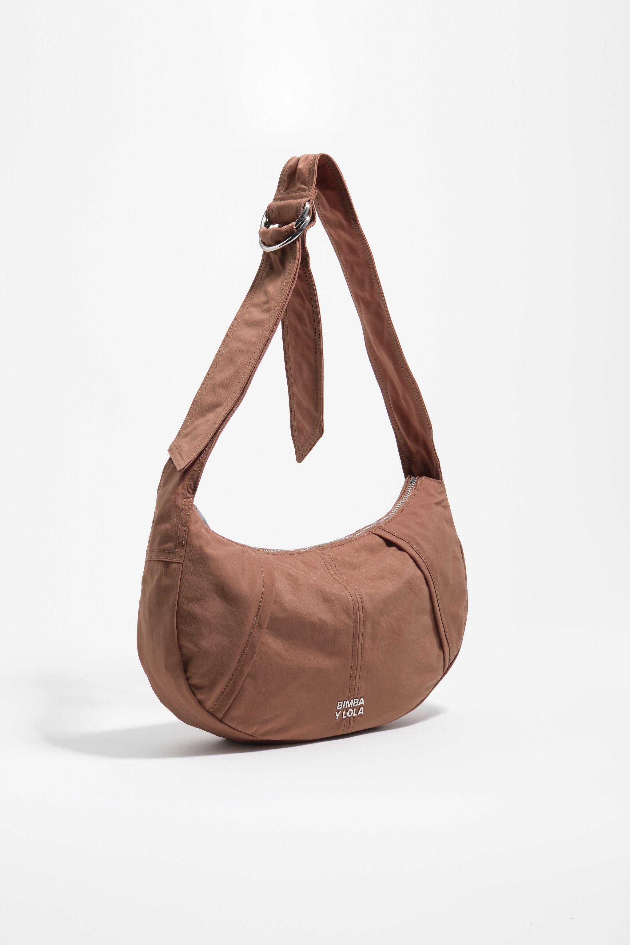 Tan mittelgroße Moon Tasche