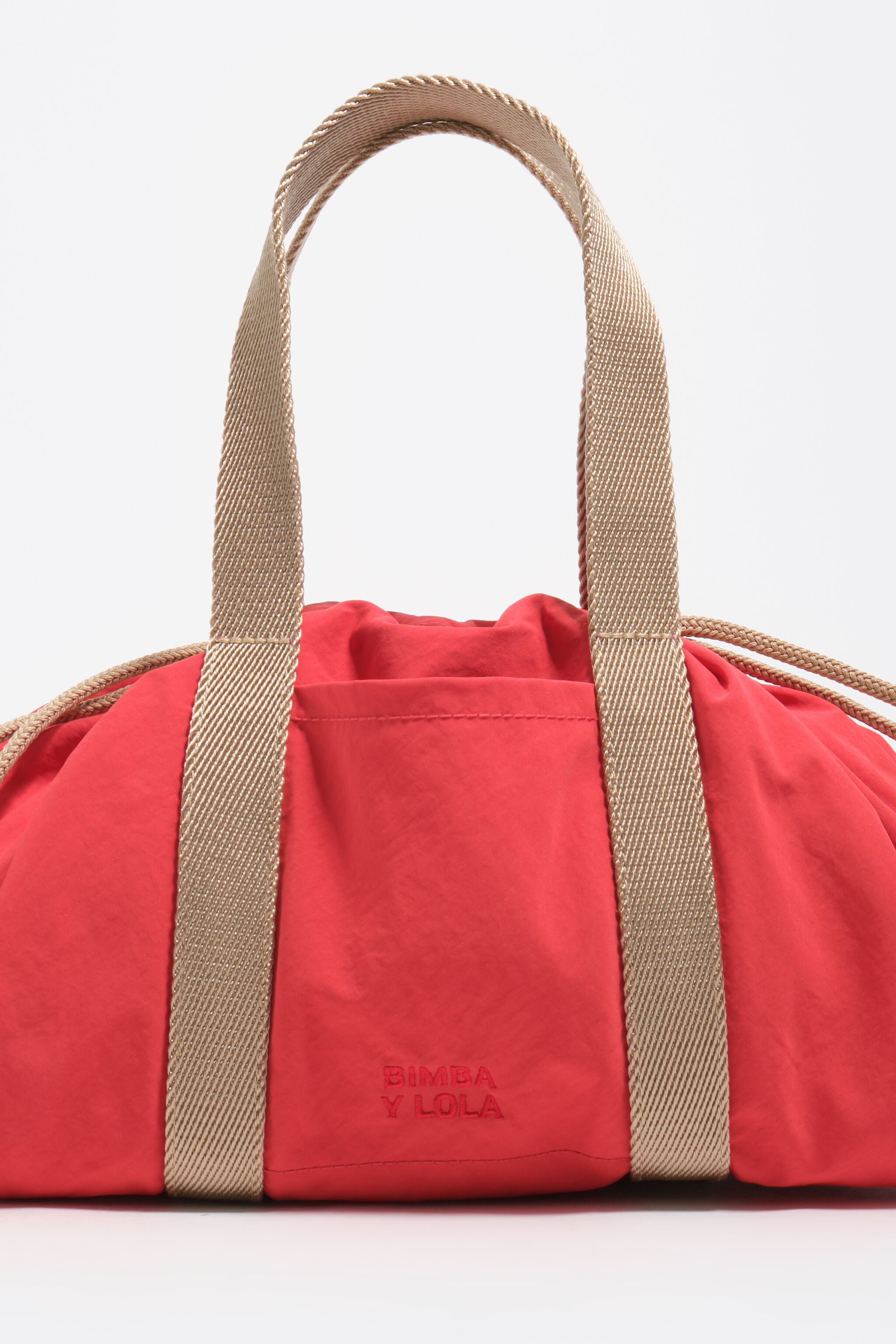 Mini-Handtasche aus Nylon mit Granatapfel-Design