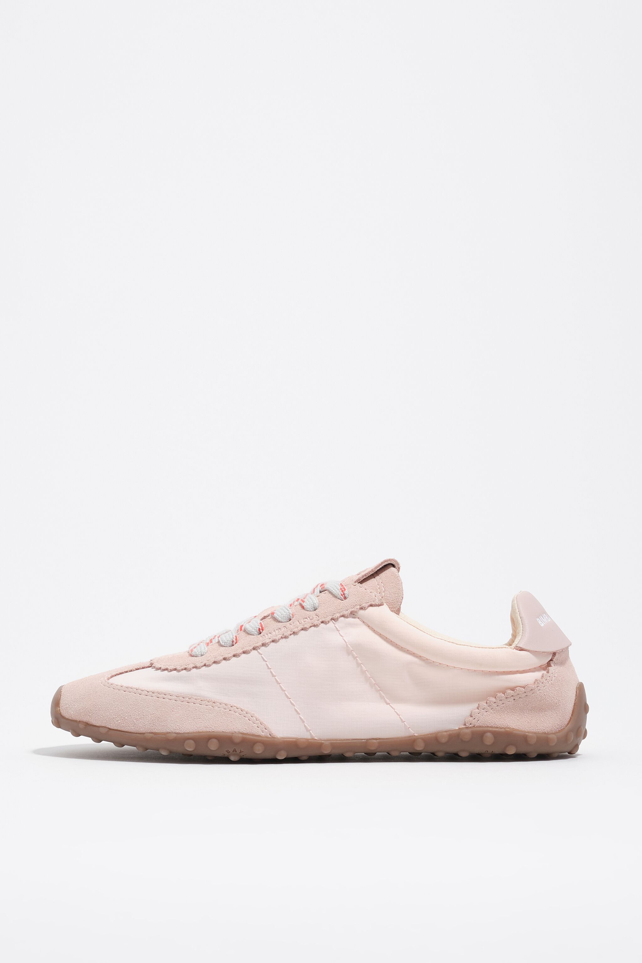 Rosa Wildleder- und Nylon-Sneaker 13 29