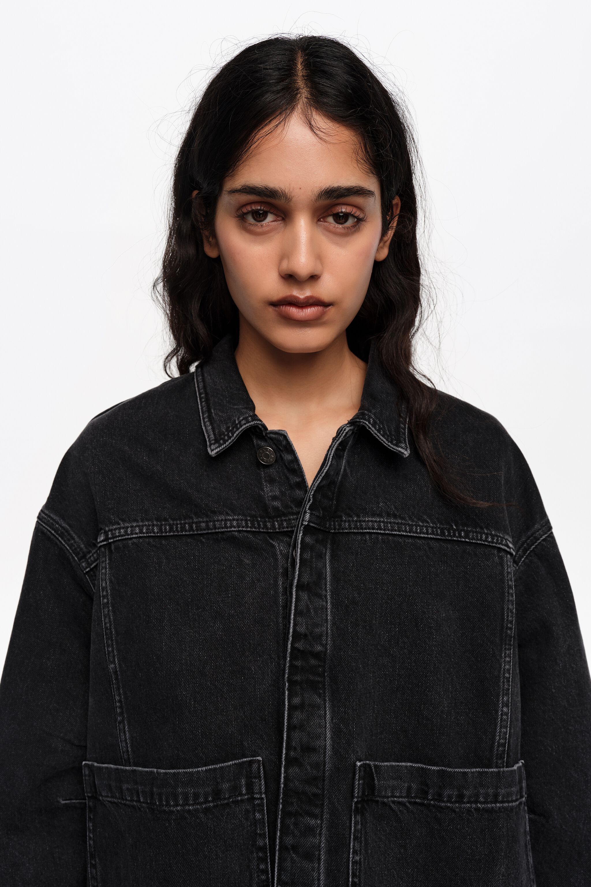 A-Linie abgenutzter Denim-Jacke