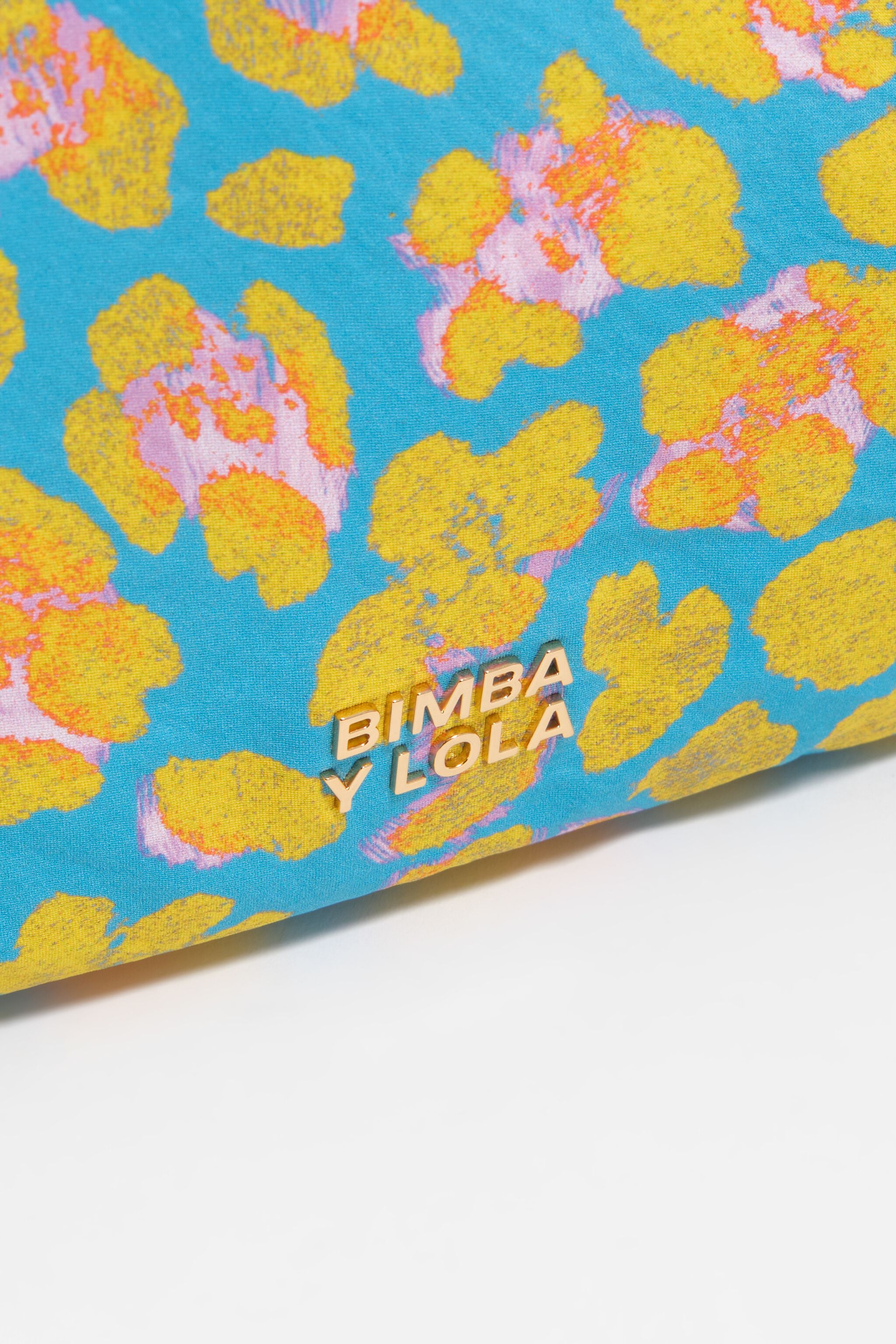 Blaue Leoparden-Nylon-Make-up-Case