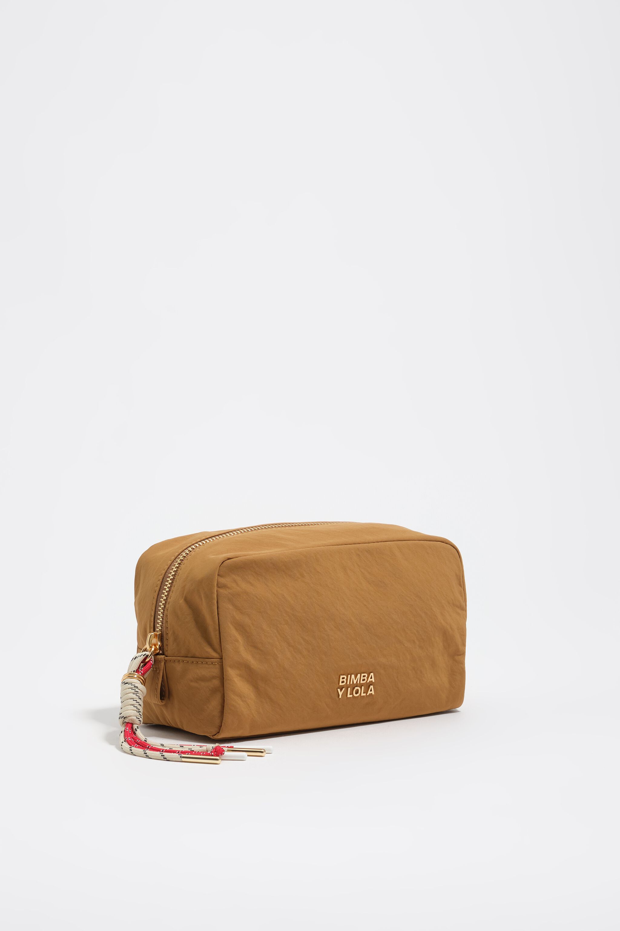 Kleine Karamell-Nylon-Make-up-Case