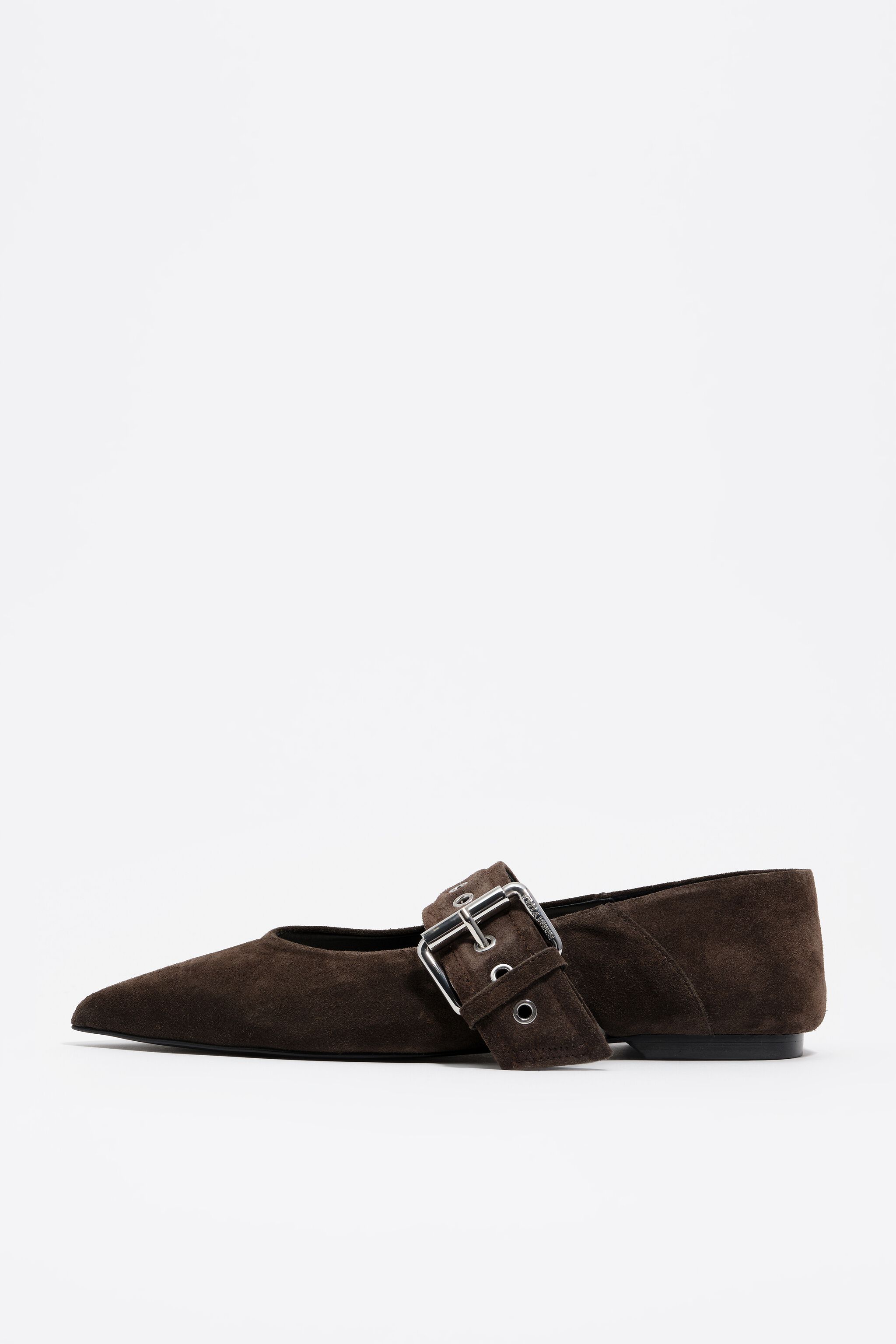 Braune Wildleder-Ballerina
