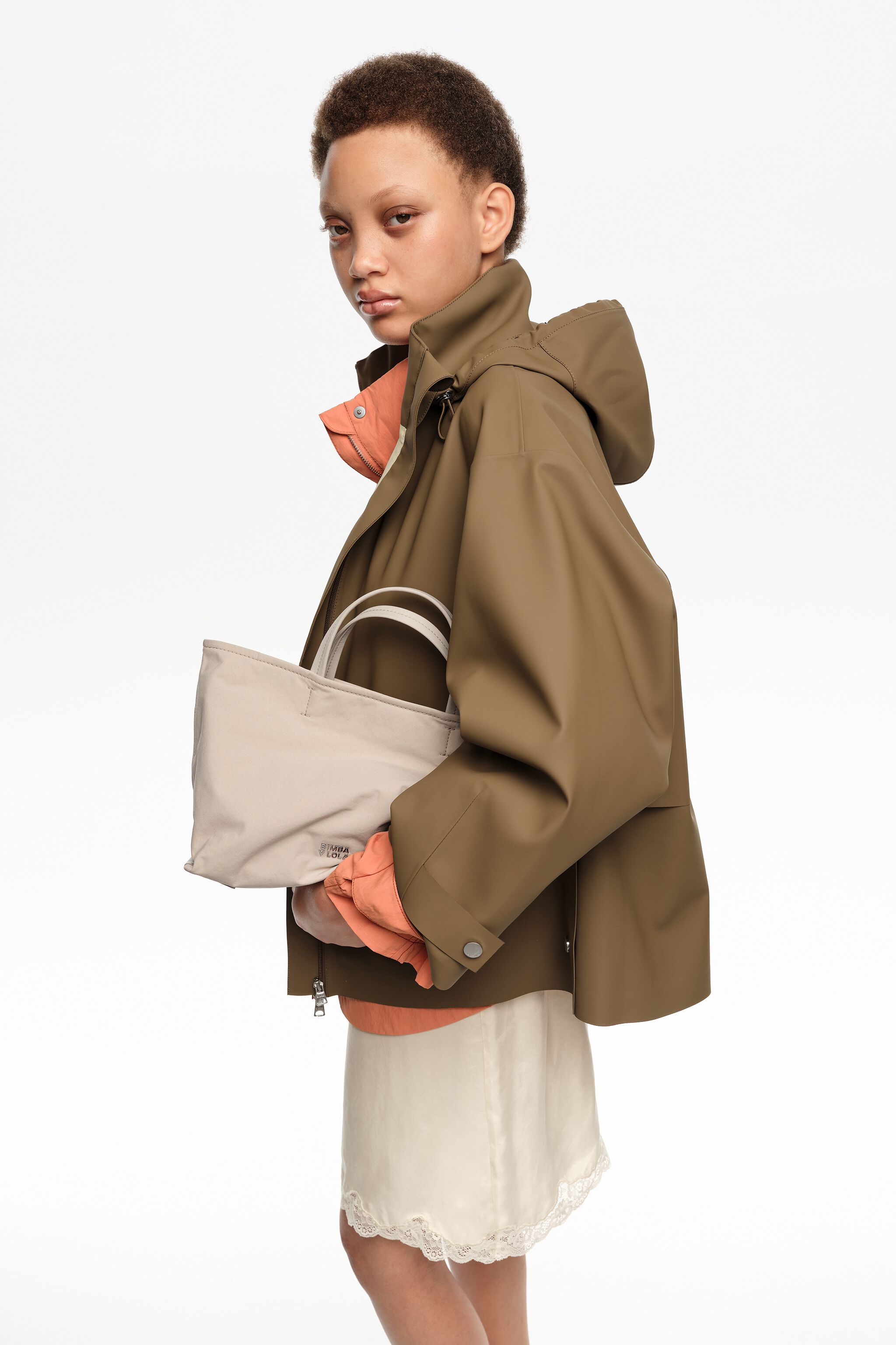 Medium Sand-Gabardine-Einkaufstasche