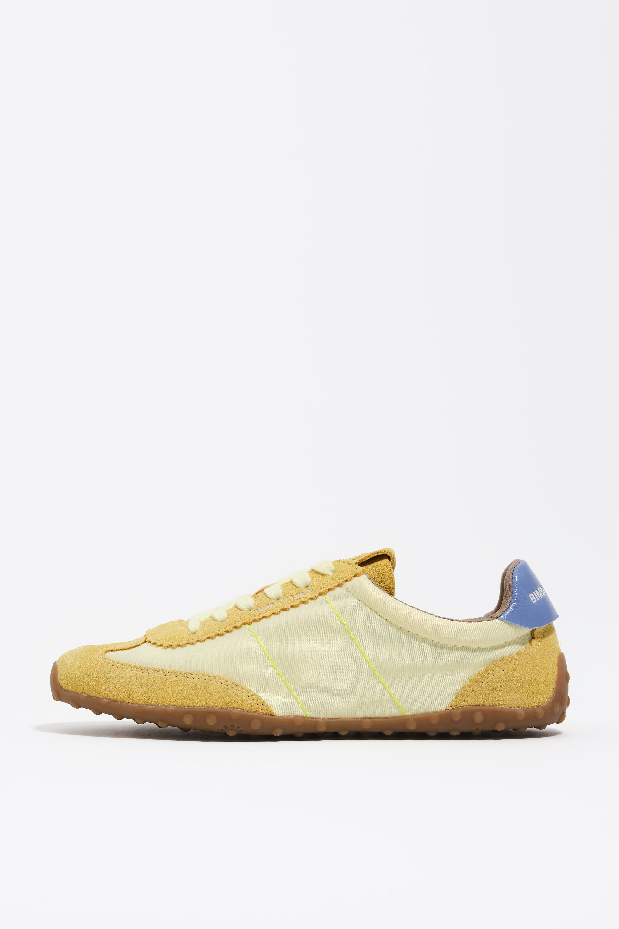 Gelbe Wildleder- und Nylon-Sneaker 13 29