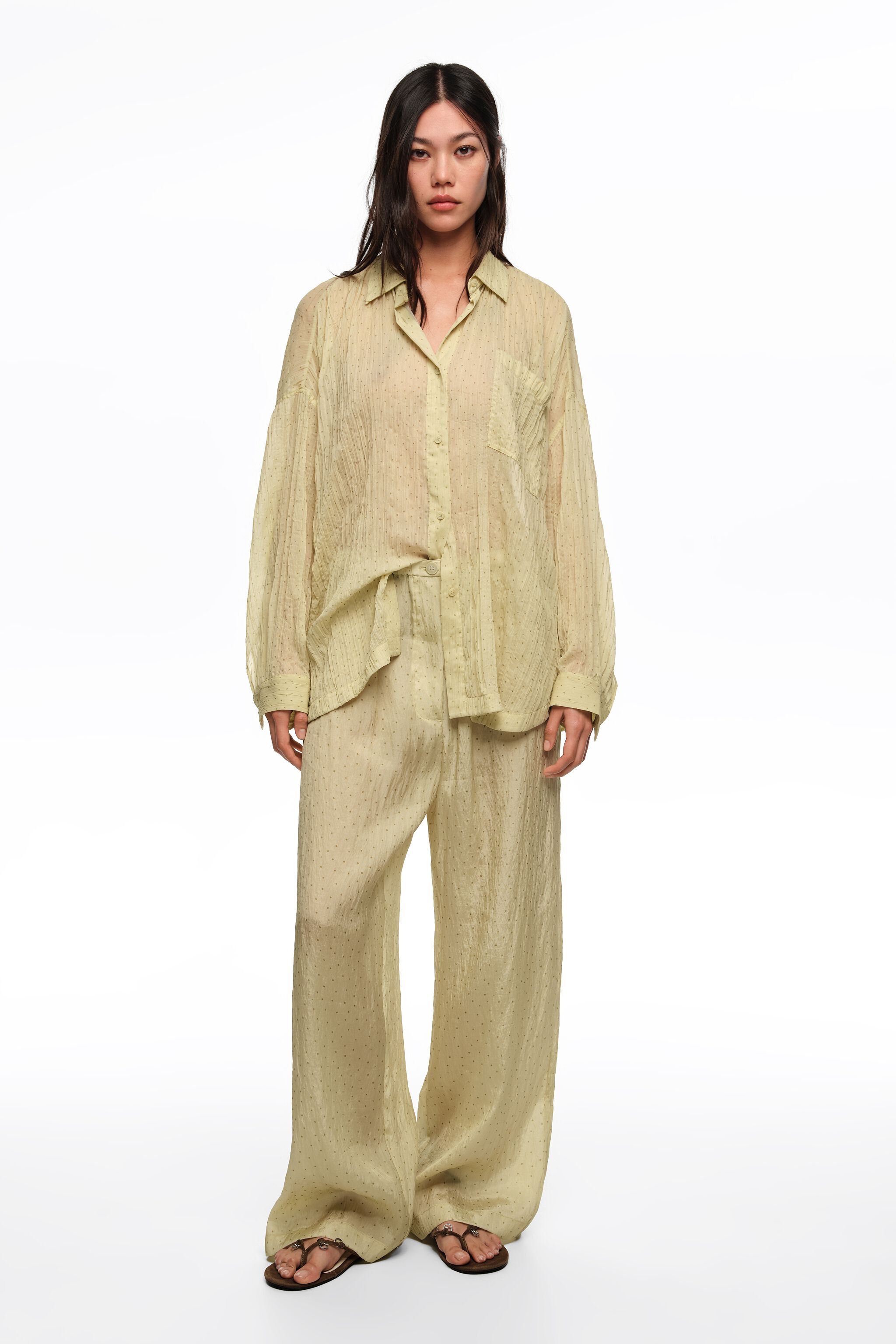 Olive mini Dots Jogger-Hose