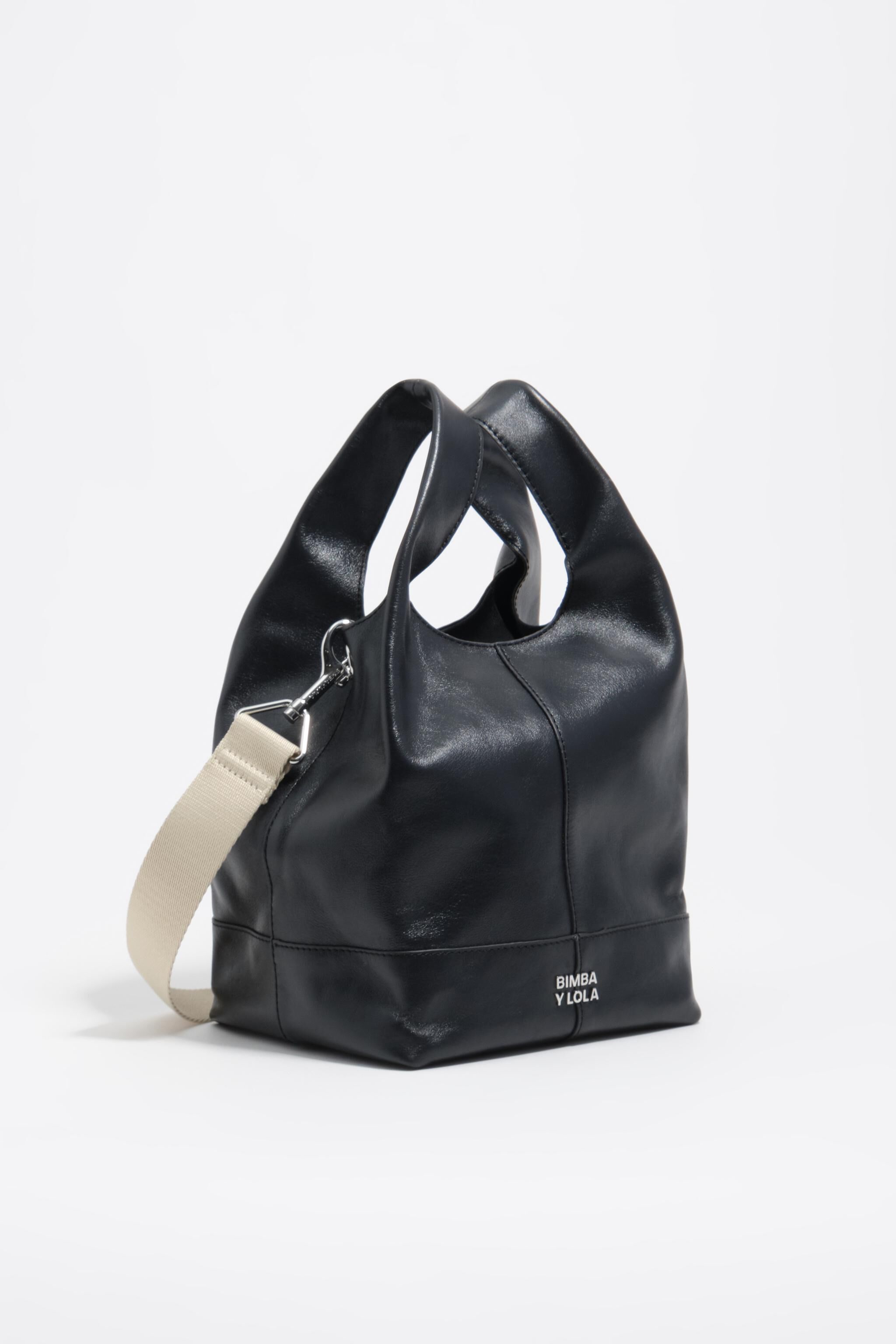 Medium petroleumleder Papiertasche