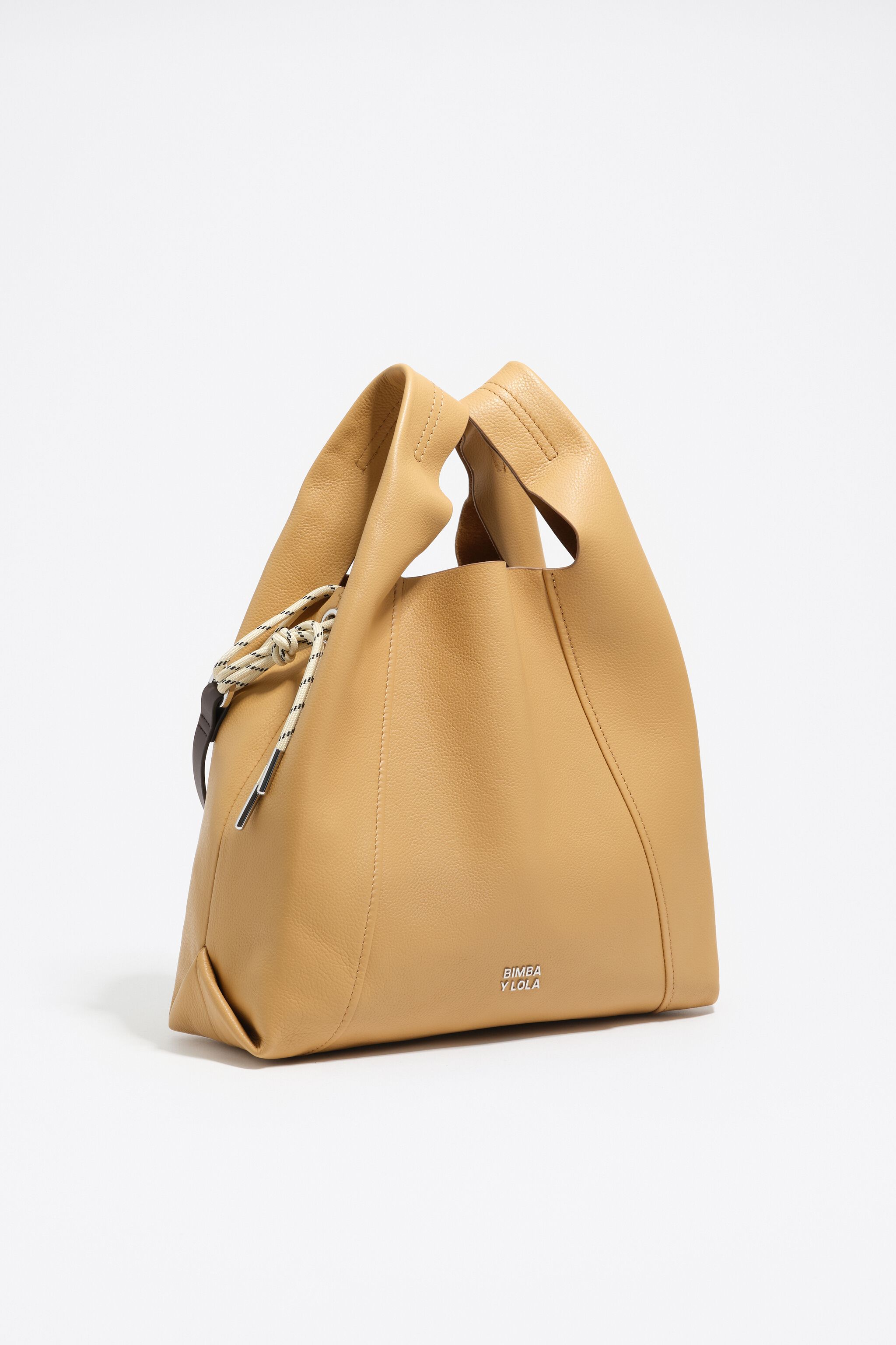Medium Sahara Leder-Papiertasche