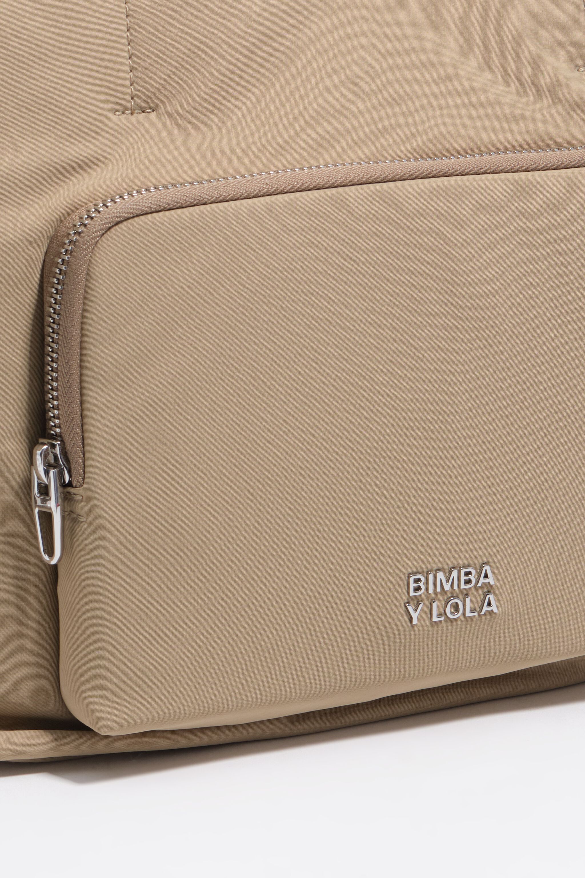 Große leichte khakifarbene Nylon-Handytasche