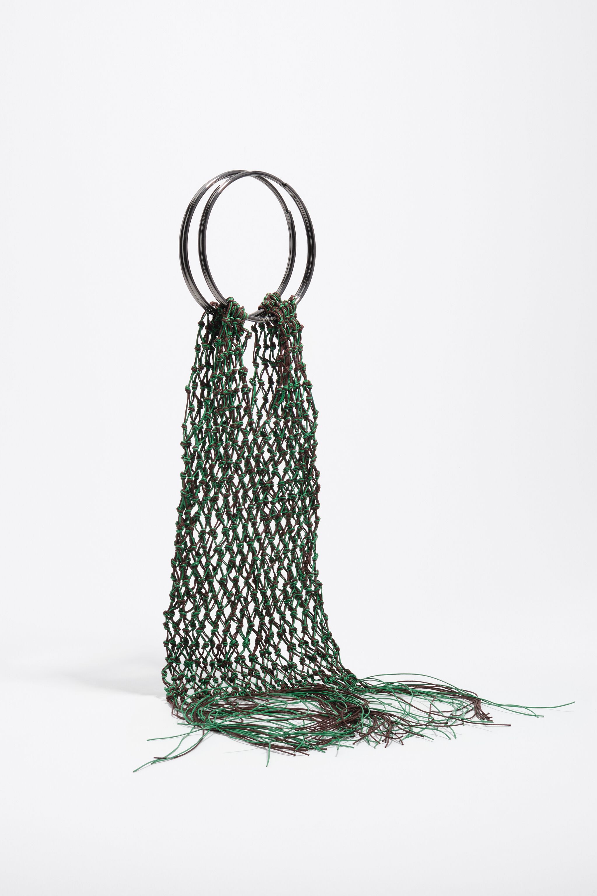 Grüne Lederhandtasche