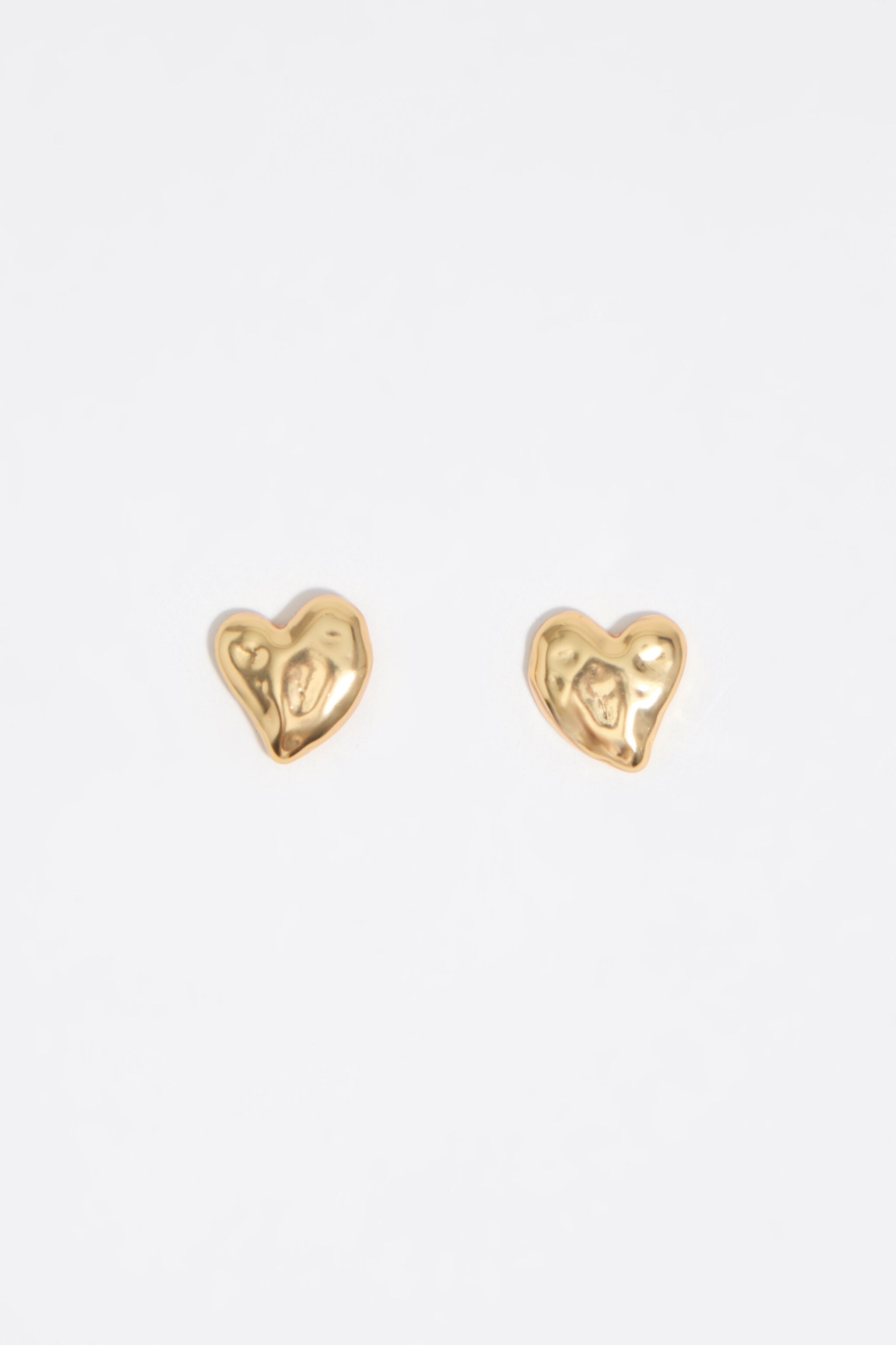 Strukturierte Gold-Ohrstecker