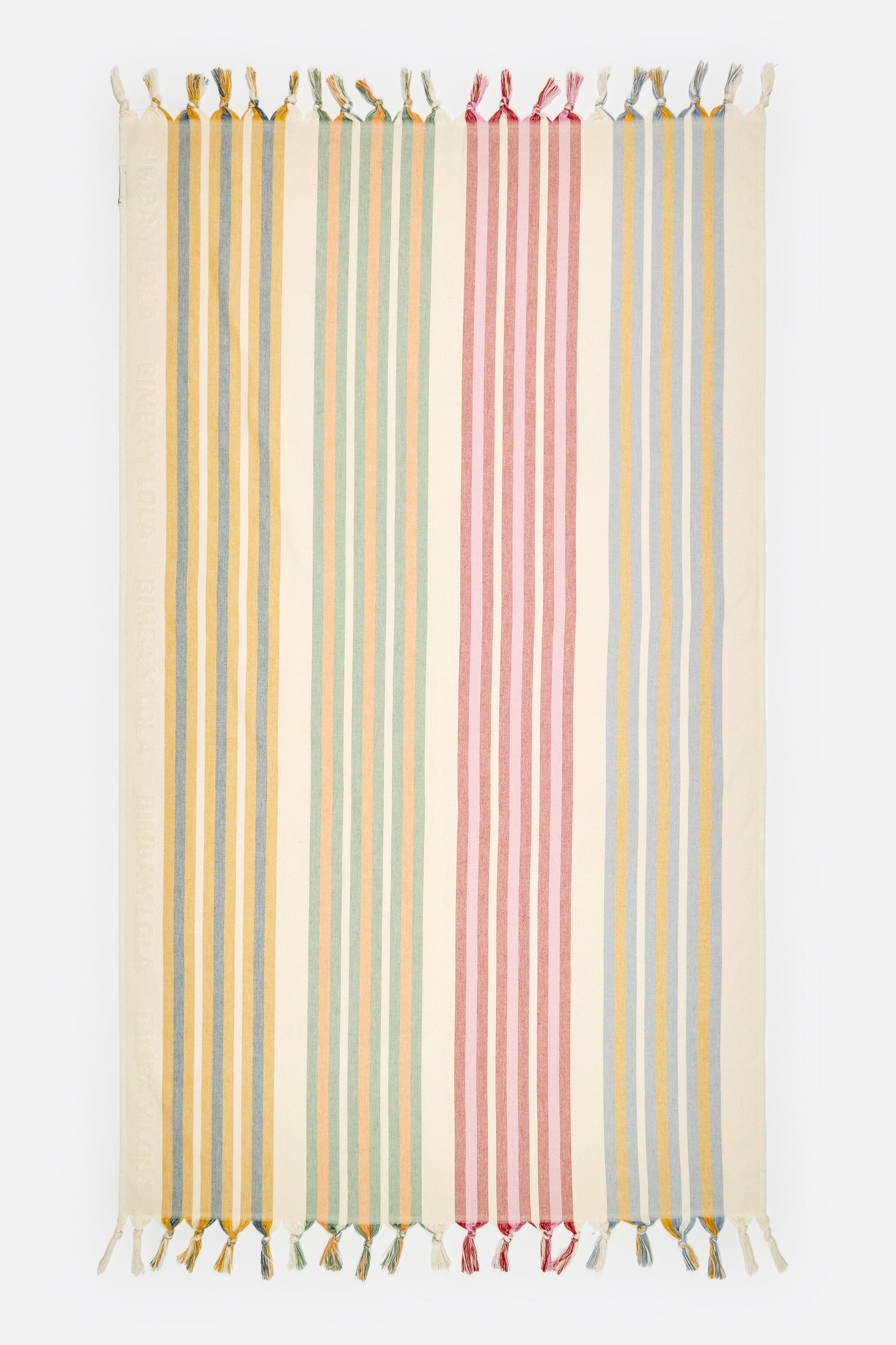 Ivory gestreifter Handtuch