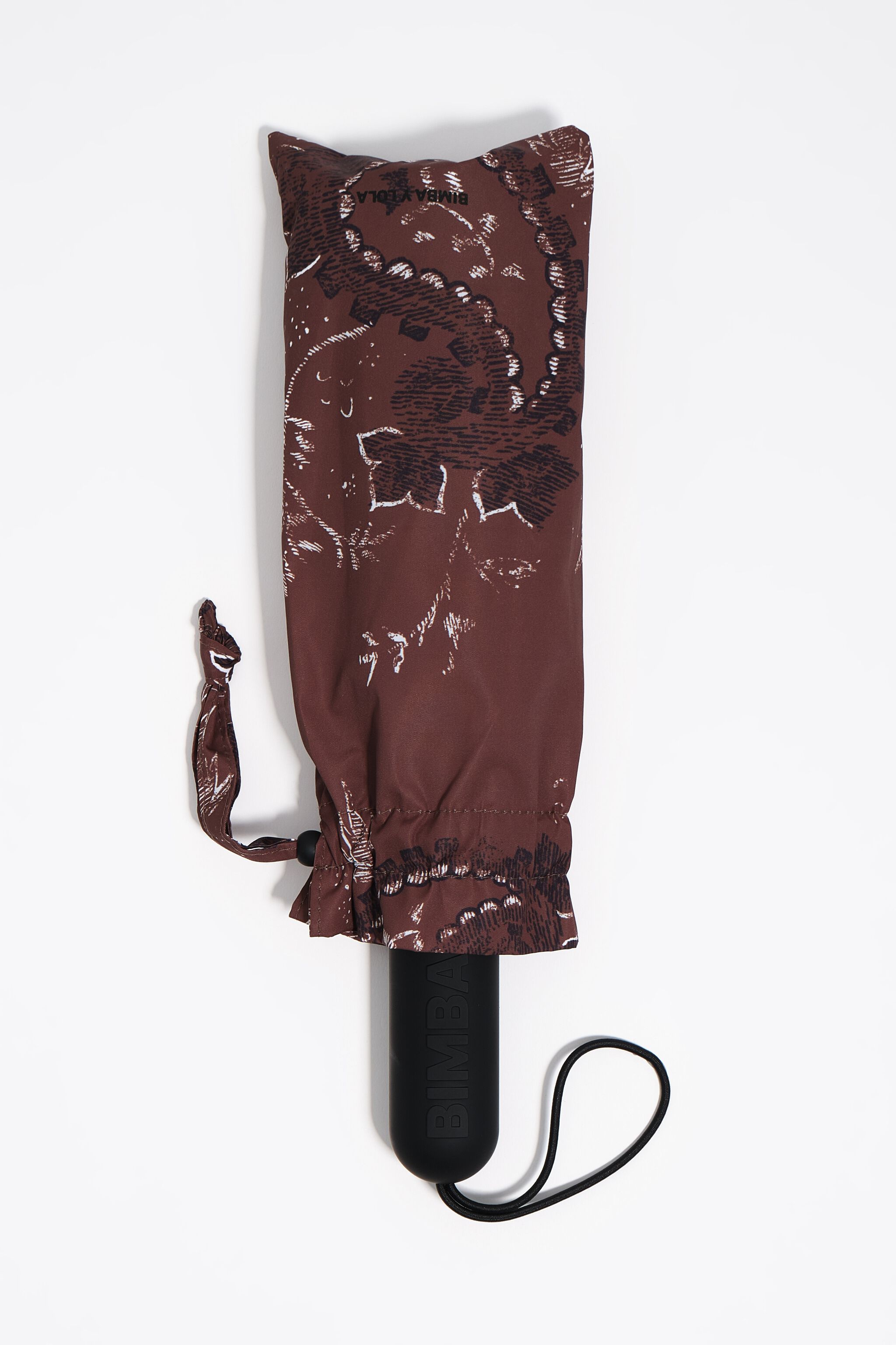 Brauner Paisley-Print-Regenschirm