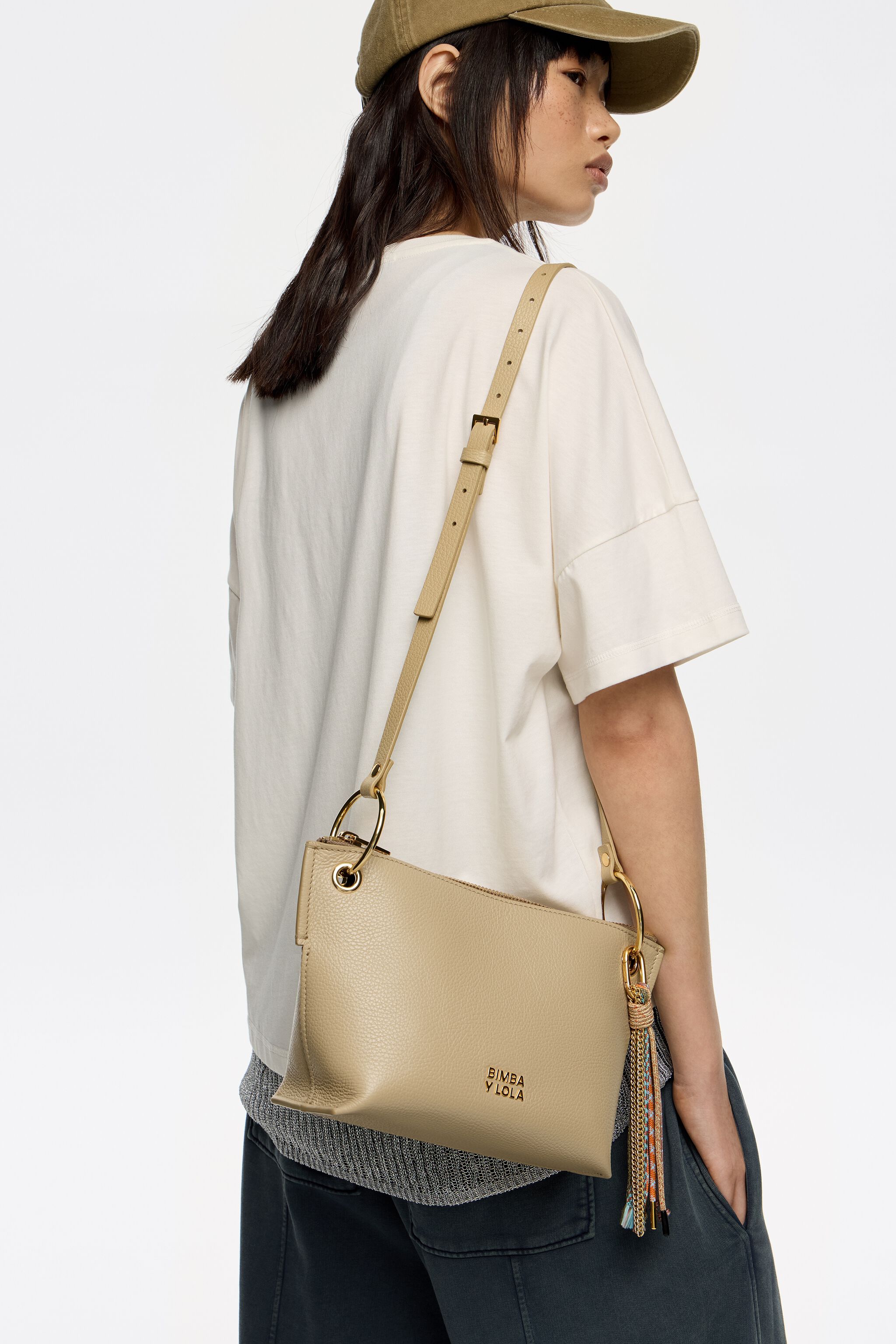 Medium Cairo Leder Trapecio-Tasche