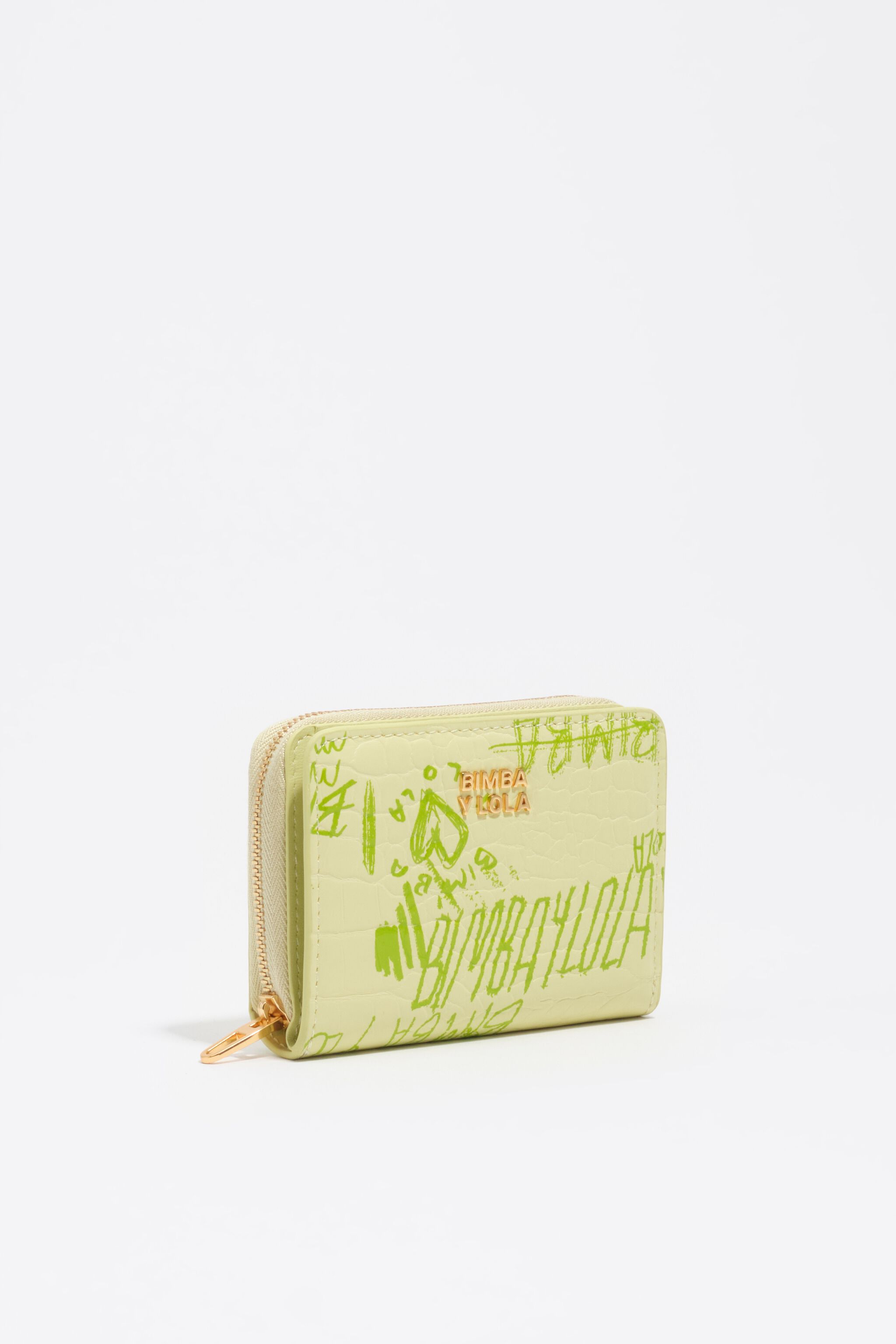 Pastellgrüne BIMBA-Logos-Klappbörse