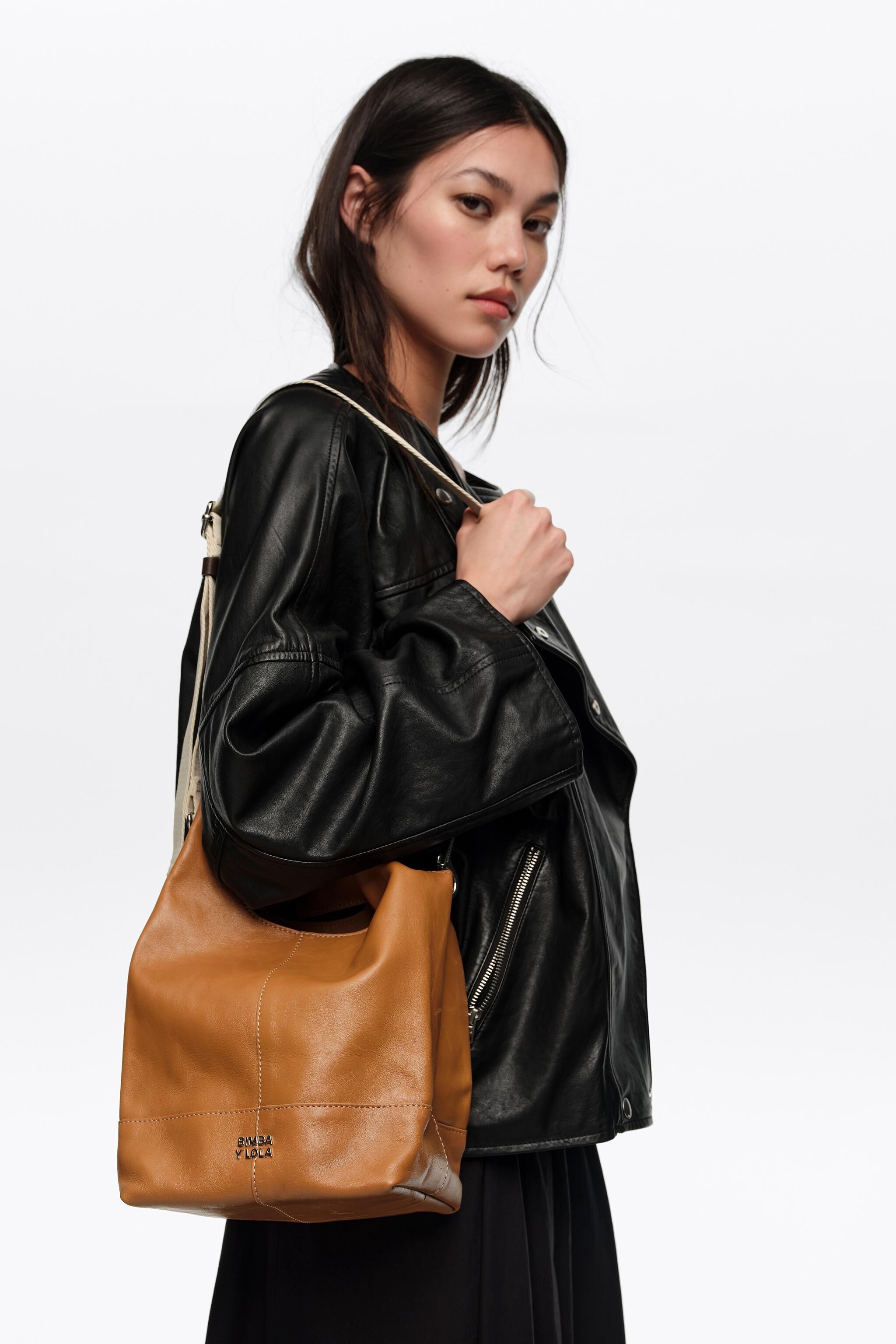 Medium Toffee-Leder-Papier-Tasche