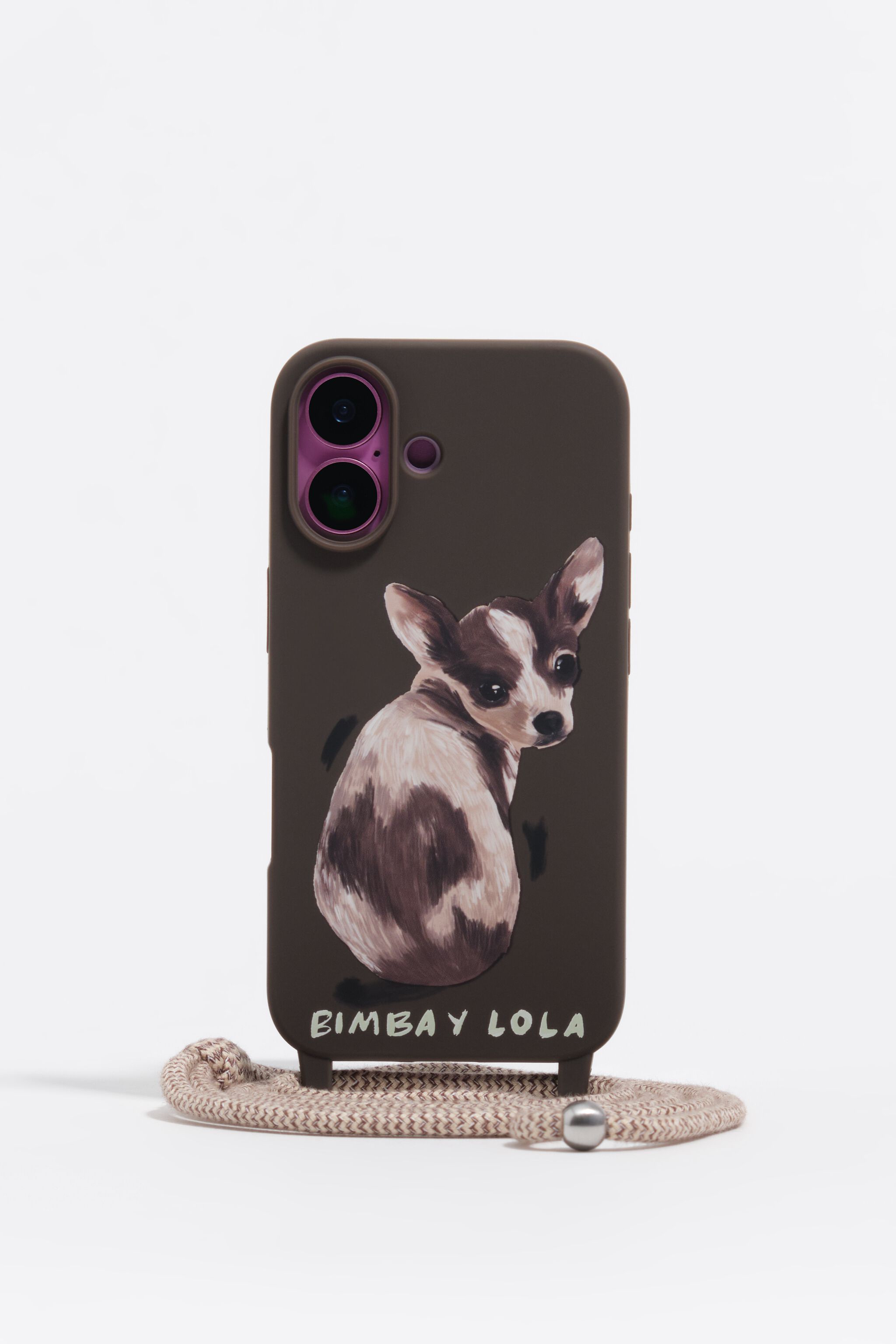 Schokoladen-Chihuahua-Telefonhülle für iPhone 16, hart
