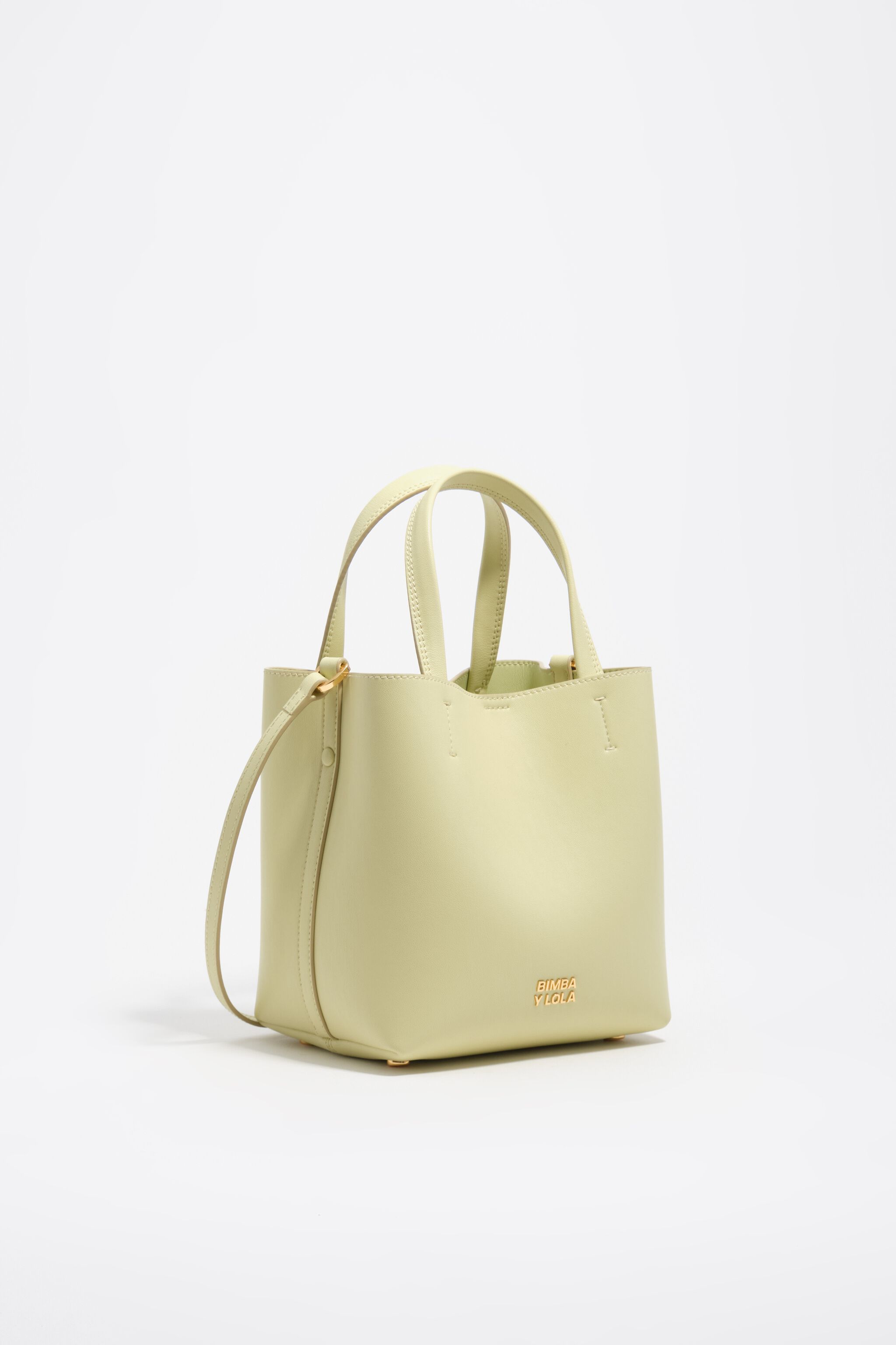 Kleine hellgrüne Ledertasche im Chihuahua-Design