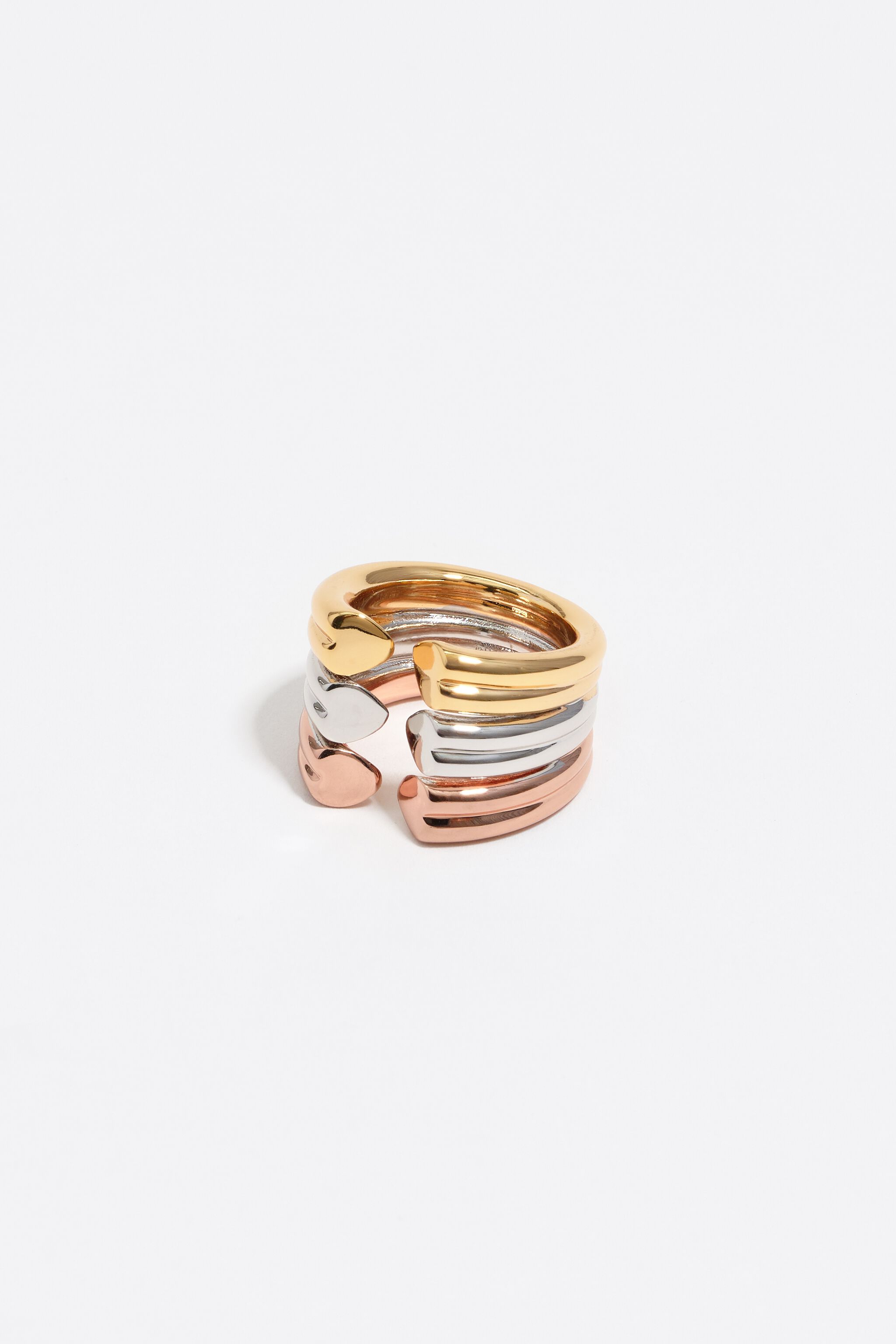 Dreiton-Herzen-Ring