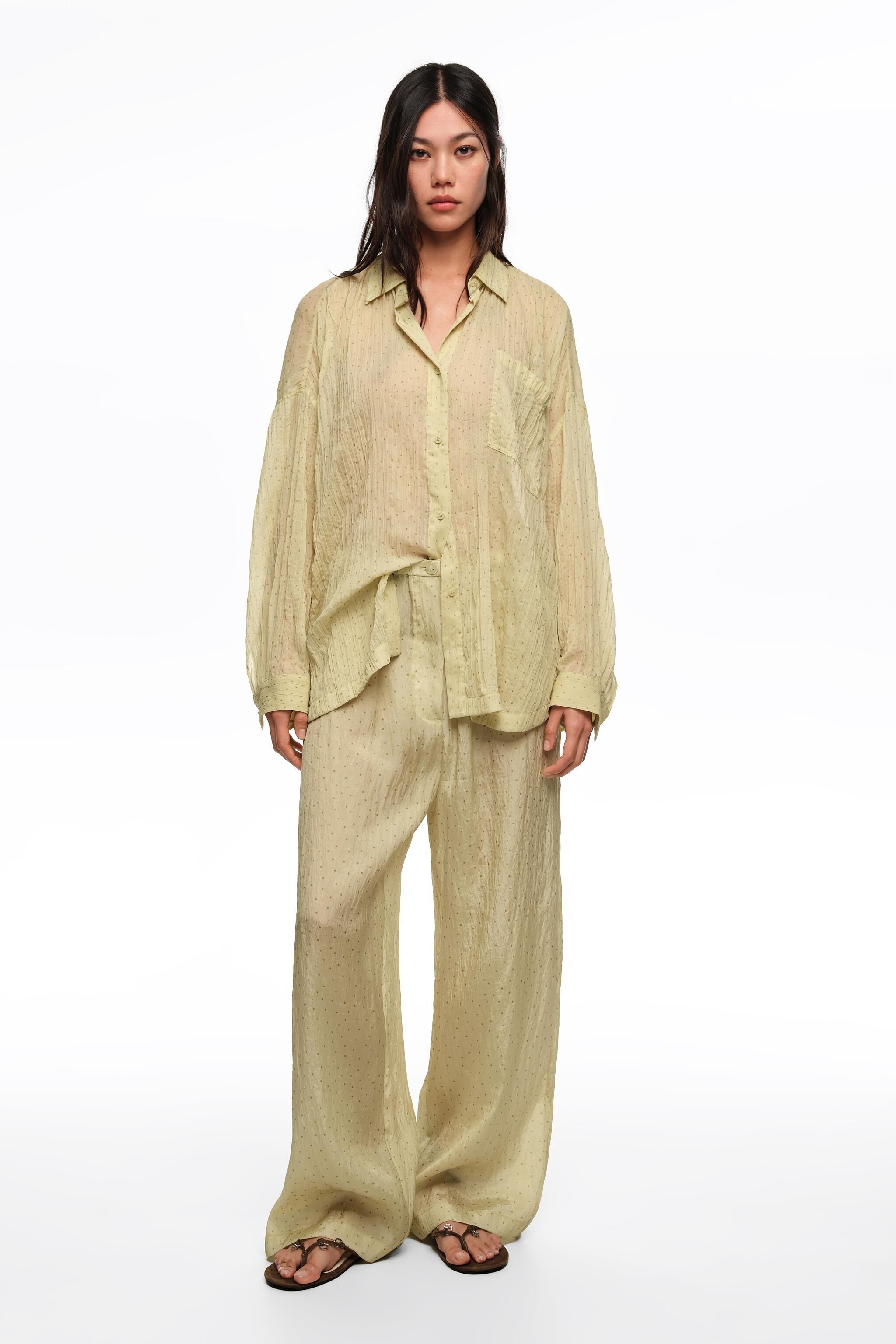 Olive mini Dots Jogger-Hose