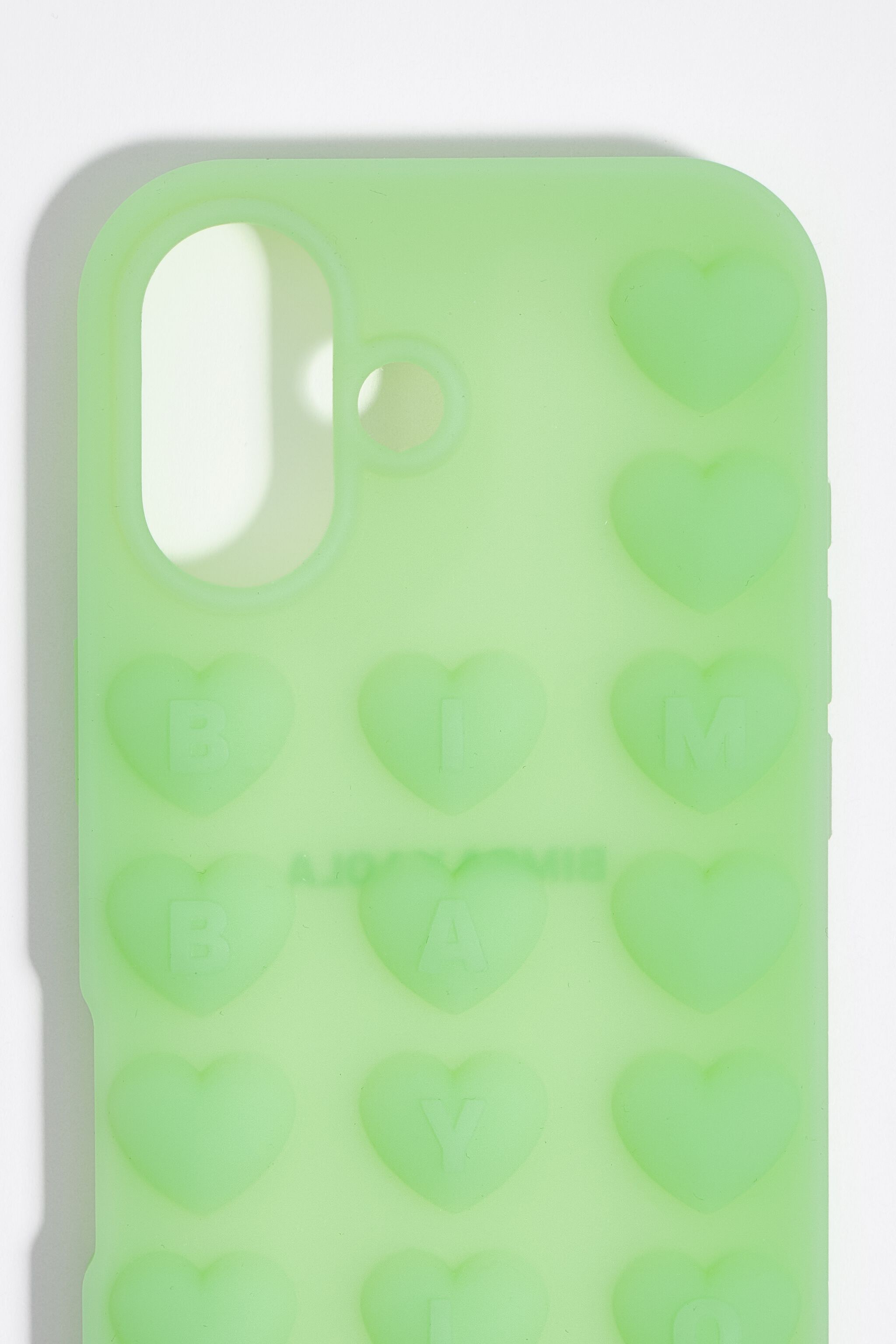 Grüne Silikonhülle für iPhone 17